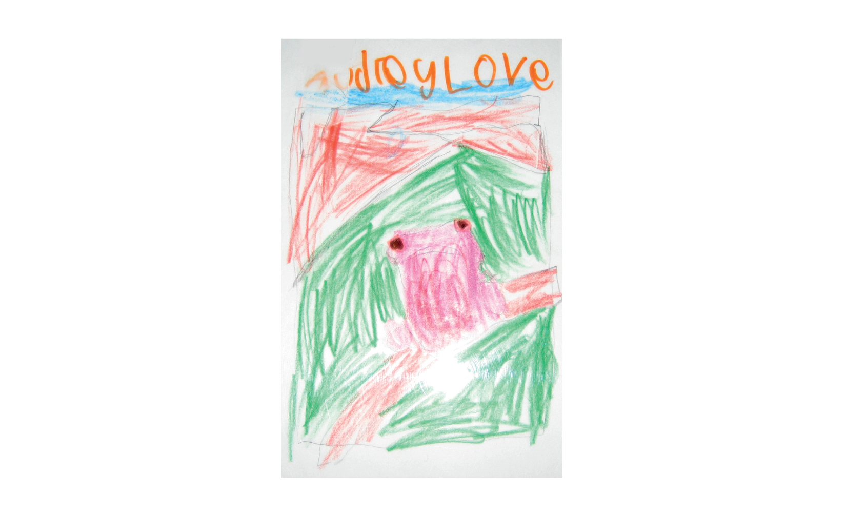 Tree Frog by 4 yr. old - Pencil