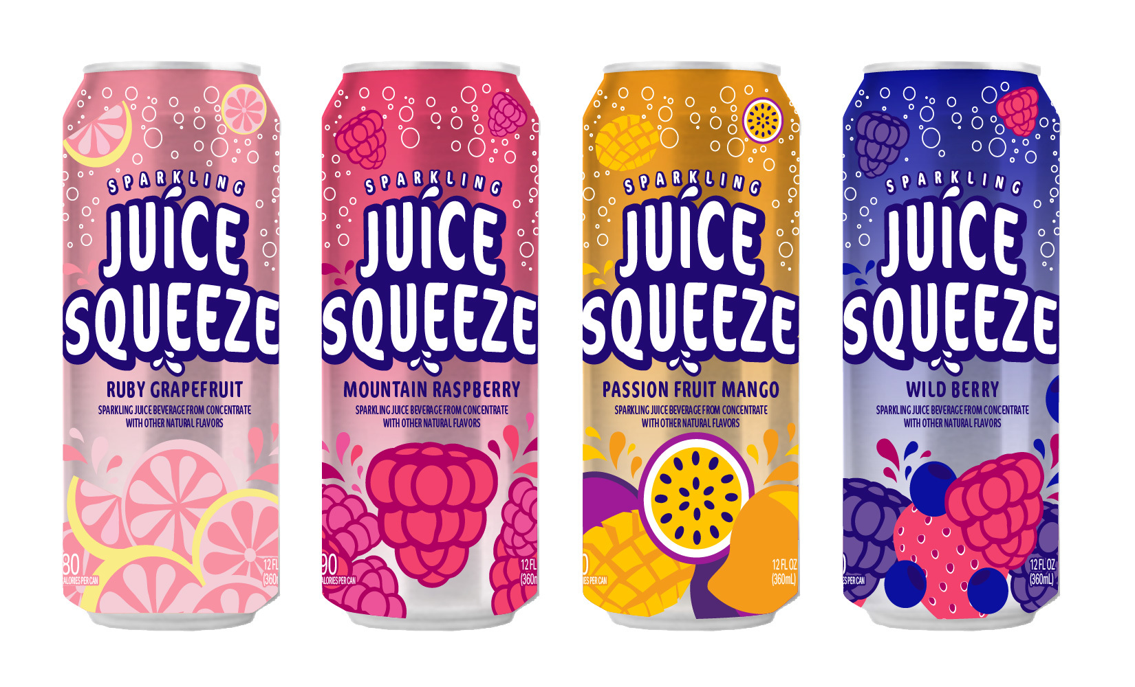 Juice Squeeze Sparkling Juice Beverage